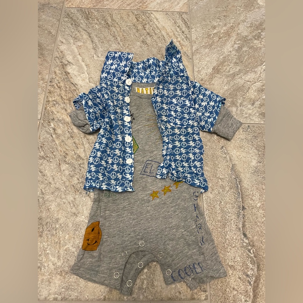 Native Funk and Flash onsie size 3-6m